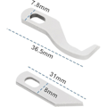 Miniatyrbillede 3 af 5: Overlock Kniv, Øvre & Nedre Sæt, Passer til Singer S14-68 S14-69 S14-77 S14-78 S14-79, Kompatibel med Pfaff Element 1450OL