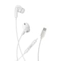 In-Ear USB-C Hörlurar för Samsung / iPhone 15, 16 och Mobil med USB-C Anslutning - Vit Vit