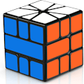 Miniatyrbilde 3 av 6: Rubiks kube Square 1 Speed Black Cube, Svinger jevnt Peri har nok friksjon til å holde lagene på plass