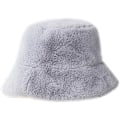 Miniatyrbild 1 av 7: Dam trendig hink med mjuk fuskpäls fluffig tjock bred brätte härlig vinter varm hatt för flickor Gray One Size