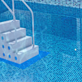 Miniatyrbild 5 av 5: Pooltrappmatta 9 x 36 tum (blå, 24 x 91 cm), Pooltrappmatta Skyddande Matta Med Halksäker Textur För Pooltrappor