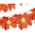 Miniatyrbilde 1 av 5: Høstløvstreng med LED-lys, batteridrevet, 8 blinkemodus, egnet for høst, bryllup, jul, Thanksgiving og bursdagsfester