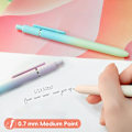 Miniatyrbillede 2 af 5: Gelpen, 0,7 mm Sort Blækpen, Tilbagetrækkende Fin Spids Glat Skrivepen til Journal Noter, Sød Kontor Skoleforsyninger Gave til Drenge og Piger 5 Pcs Aurora