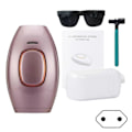 Miniatyrbillede 1 af 5: Smertefri Laser Hårfjerningsenhed, Multifunktionel Sikker Epilator, 5 Tilstande Hårfjerningsenhed, til Brug på Kroppen Pink EU plug