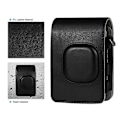 Miniatyrbild 4 av 5: Kameraväska för Mini LiPlay PU-läder Skydd med axelrem Shadow black