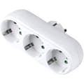 3-Vejs Stikstikadapter, 3-Vejs Multi-Stik Væg- eller Bordkontakt 16a/250v