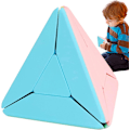 Miniatyrbilde 3 av 6: Pyramid Speed Cube - ABS Material Pyraminx Stickerless | Oppmuntre til læring Magic Cube | Flytende rotasjon Puslespill Twist | Visuell glede Puslespill Cube leketøy windmill