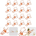 Miniatyrbilde 8 av 8: Klips Merktavle Bordholdere Metall Fil Klesklyper Festesystem Papir Tommel Vindtett Bilde Stativ Bordnummer Stativ Foldback Kontormapper Rose Goldx2pcs