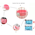 Miniatyrbillede 5 af 7: 1 STK 2-I-1 Aftagelig Hundebolle til Kasser Hvalpefodermater Vandskål med Boltholder Rustfrit Stål Hængende Skål til Kæledyr Pink Small - Square