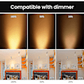 Miniatyrbild 4 av 5: Förpackning med 8 halogenlampor GU5.3 MR16 35W 12V Dimbar - varmvit 2800K, 400 lumen, skydd Jz [DB]