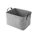 Miniatyrbilde 1 av 5: Oppbevaringskurv med to håndtak, filtkurv for leker, bøker, magasiner grey 39CM*29CM*25CM
