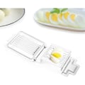 Miniatyrbilde 4 av 5: Eggkutter i rustfritt stål, eggdeler i metall, multifunksjonell eggkutter, for kutting av posjerte egg, kokte egg, andeegg osv.
