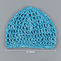 Miniatyrbilde 2 av 5: 3-Pakning Heklet Hårnett i Mesh, Rayon Strikket Snood-hatt, Tykke Hårnett Snoods Dekorasjon for Nattsøvn