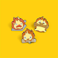 Miniatyrbild 3 av 5: 3 st Nya Tecknade Söta Kreativa Animationsfigurer Modellering Legering Brosch Etikett Nål Coola Saker Anpassad Badge Söt Söt Kvinna