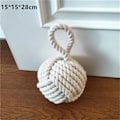Miniatyrbilde 5 av 5: 6-tommers Dia. Monkey Fist Tauknute Dørstopper Nautisk Knute Dørstopper Dekor Duk Vekt Vekt