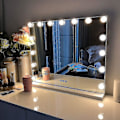Miniatyrbillede 4 af 5: LED Spejl USB Makeup med Lys 14 Pærer 3 Lysindstillinger