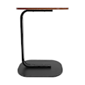 Miniatyrbillede 3 af 5: C-formet Sidebord Fritstående Sofabord Walnut Black