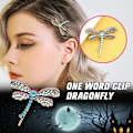 Miniatyrbilde 4 av 6: Dragonfly Hårspenne Retro Hårklipp Halloween Spøkelse Mamma Retro Dragonfly Hårspenne Klipp Søt Krystall Dyr Hårspenne
