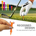 Miniatyrbilde 4 av 5: 50 stk. Golf-tees Nedtrinns Plast Ubrytelig Gjenbrukbar Bulk Profesjonell Høyde 45mm White