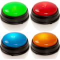 Miniatyrbilde 1 av 5: Quiz Buzzere - Sett med 4 lette og høye buzzere for quizspill
