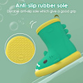 Pikkukuva 2 / 6: 1 kpl Vauvan Sadekumit Lapset Tytöt Wellies Ihanat Kuviot Pojat Wellies EVA Liukumaton Vedenpitävä Vauva Ulkoilukengät Green 16cm