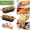 Miniatyrbilde 4 av 4: Non-stick silikon brødform for baking av brødform