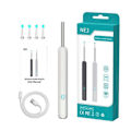 Miniatyrbillede 1 af 5: Trådløs Smart Visuel Ørerenser USB WiFi Otoskop TW1 Ørevoksfjernelsessæt med Kamera Øre Endoskop HD 1080P til iPhone iPad Android White