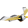 Miniatyrbild 3 av 5: Falsk Flygande Hök Attrapp Fågelavskräckare Skrämmer Bort Fåglar Duva Repeller För Trädgård with handle stick