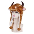 Miniatyrbilde 1 av 2: Plush Dyr Huer En Størrelse Caps Polyester Med Fleece Fôr Cattle