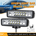 Miniatyrbilde 4 av 5: 6” Motorsykkel LED-frontlys Led arbeidslys Traktor 2 rader 9-36V 120W 12000LM 6000K Kombinasjons Spotlight+Floodlight LED-lysstang Offroad Led