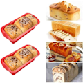 Miniatyrbilde 3 av 4: 2 stk - Bakeform i silikon for brød, rektangulær