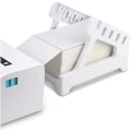 Miniatyrbild 4 av 7: Etiketthållare för termiska etikettrullar och vikta etiketter, etikettdispenser för 6x4 etiketter, tillbehör för termisk etikettskrivare, elegant vit design