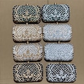 Miniatyrbillede 2 af 5: Dame Aften Taske Håndtaske Fest Bryllup Brude Clutch med Aftagelig Kæde H