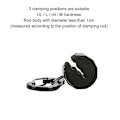 Miniatyrbillede 5 af 5: Creek Stang Clips Fiskestang Holder Fiskestang Holdere Fiskestang Clip Red