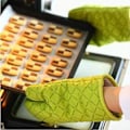 Miniatyrbild 5 av 6: Ugnshandskar, Värmebeständiga Silikon Ugnshandskar Halkskydd Köks Ugnshandskar för Grillning, Matlagning, Bakning, Kök, Mikrovågsugn, Pizza (1 Par) Green-04
