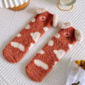 Miniatyrbillede 5 af 5: Par Vinter Koral Fleece Sokker Kvinder Tykke Varme Sokker Fuzzy Gulvsokker Jul Fødselsdag a