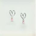 Miniatyrbillede 2 af 7: Pandora Two-Tone Snoet Hjerte Charm S925 Sterling Sølv - 783242C01