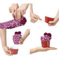 Miniatyrbillede 5 af 7: 2/3 Gaveæsker Valentinsdag Julegaver Strømper Kvinders Cozy Super Bløde Varme Fuzzy Plush DIY Strømper 2Pink