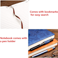 Miniatyrbillede 5 af 5: A5 Notesbog Journal - Hardback Executive Notesbøger med Premium Tykt Papir, College Linjeret Journal, 8,3\"×5,8\", 360 Sider (Grøn)