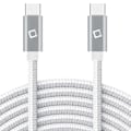 Miniatyrbilde 1 av 2: iPhone 15 Pro MAX USB-C Flettet Ladekabel - 2 Meter + 20W USB-C Strømadapter (Woven) (3M)