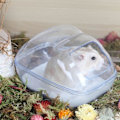 Miniatyrbild 3 av 4: Hamster Sandbad Behållare Transparent Hamster Dammbad Kit Dvärgtoalett Set Bur Tillbehör för Små Djur, Gerbil (Blå, Medium)