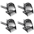 Miniatyrbild 1 av 5: 4X Nya 1-7mm Hårklipparkammar för HC9450 HC9490 HC9452 HC7460 HC7462 Högkvalitativ Hårtrimmer Rep