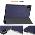 Miniatyrbillede 5 af 5: For Honor Pad X8a Etui Anti-Drop Læder Stativ Tablet Cover Dark Blue