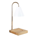 Miniatyrbilde 1 av 5: Dimbar Lysvarmer Lampe Lys Smelter Bordlampe Duftlys Holder For Krukke Lys Voks Smelting-hy Log   White Hood