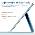 Pikkukuva 5 / 5: Näppäimistökotelo Samsung Galaxy Tab A9 Plus 11 tuuman 2023 -mallille, irrotettava langaton näppäimistösuoja, tumman violetti