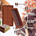 Miniatyrbillede 5 af 5: Dyb Chokoladebar Forme 2 Pak, Store og Tykke Silikone Chokoladebar Forme til Fyldt Bar, Stor Chokolade Candy Bar Form