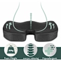 Miniatyrbilde 4 av 5: Ortopedisk pute Minneskum Ergonomisk seteputer kontor bil 45x35x7cm - Ortopedisk halebenspute