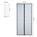 Miniatyrbillede 9 af 9: Insektdør 80/90/100 Bredde x 210/220 cm Magnetisk myggenet Sort