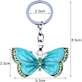 Miniatyrbillede 2 af 5: Nøglering til Piger Kvinder Butterfly Nøglering Krystal Butterfly Vedhæng Nøglering Nøglering Charm Bil Taske Tegnebog Hængende Green