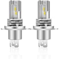 Miniatyrbilde 1 av 3: H4 LED-pære 6500K for bilfrontlys, fjernlys og nærlys, erstatningspære for halogenpærer og xenon-frontlys (2 stk)